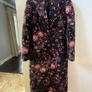Smythe Floral Jacquard Coat